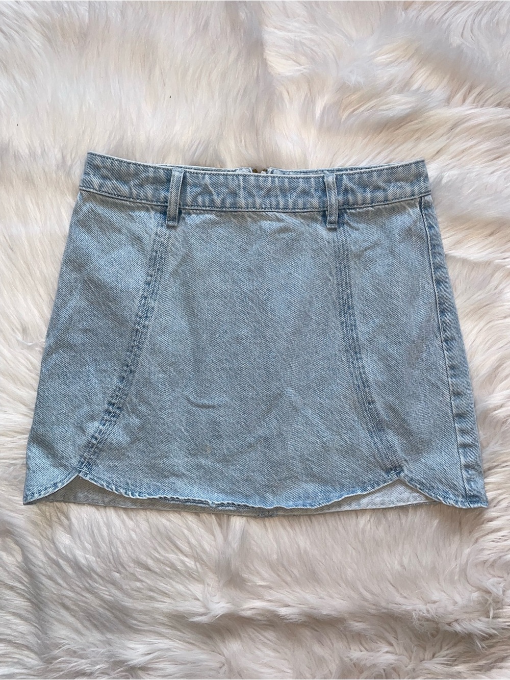 Pacsun denim skirt women’s 27 light wash jean mini skirt country concert western